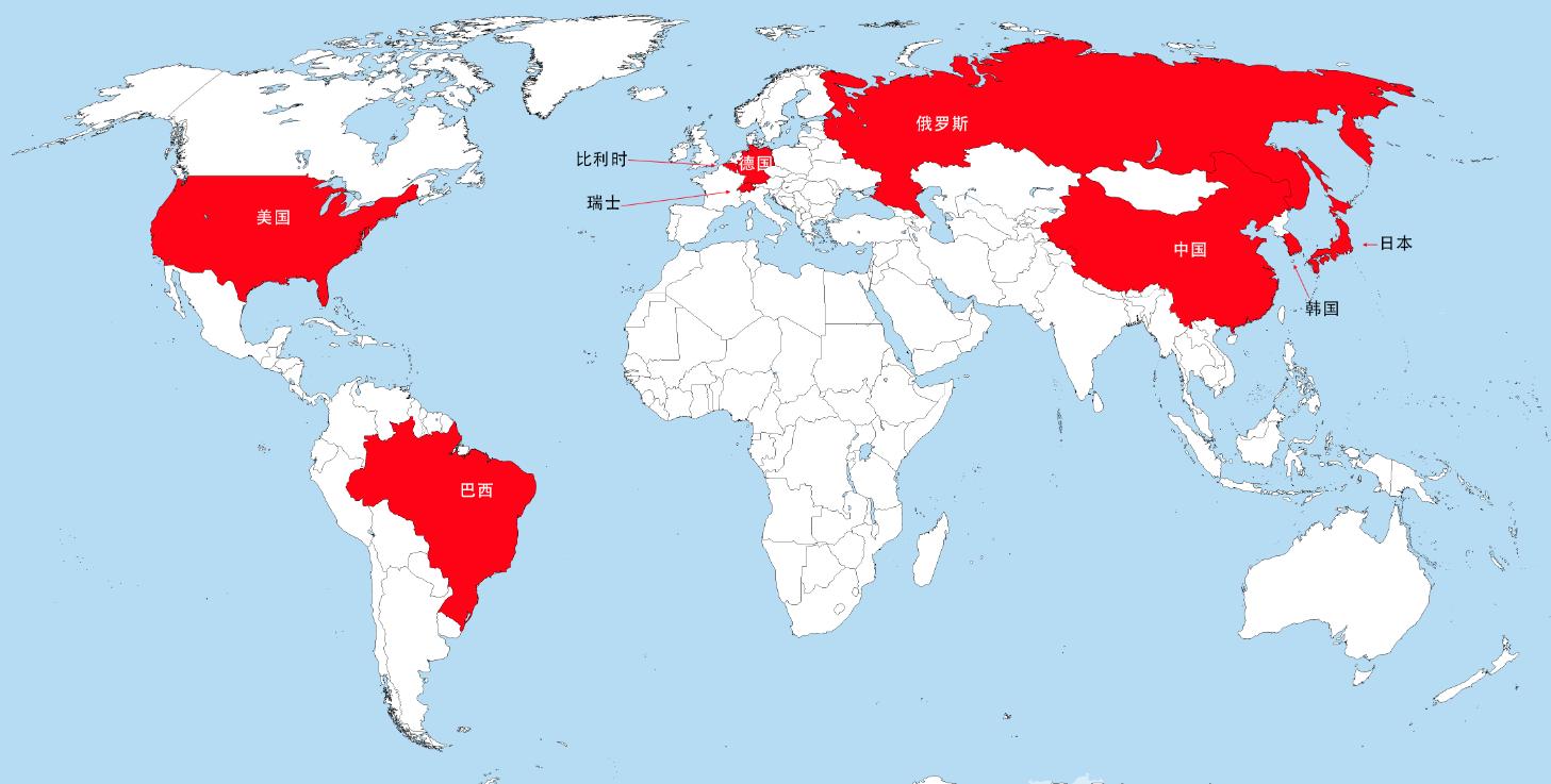 Distribution map of global cellulose acetate manufacturers